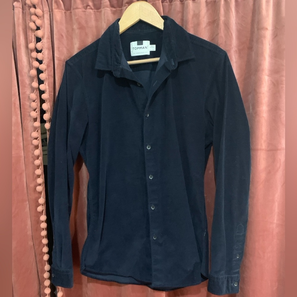 Topman Velvet Dress Shirt